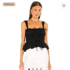 Ulla Johnson Lulu Top in Noir - Size 2